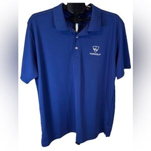 Top Golf Blue Short Sleeve Polo Shirt Men's XL Uniform Employee
